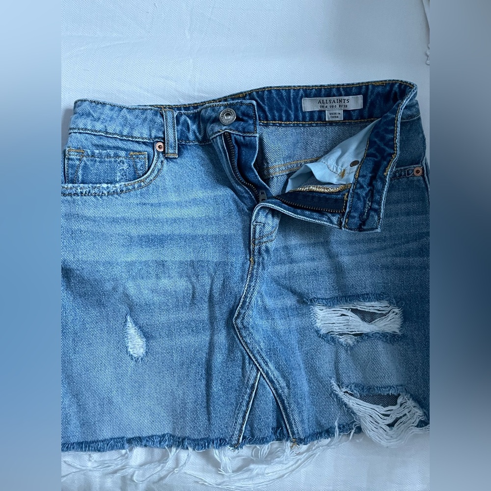 Allsaints Mini Jean skirt